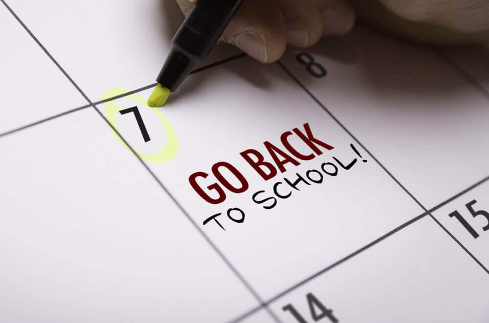 Parent marks calendar after spousal support gives chance to go back to school
